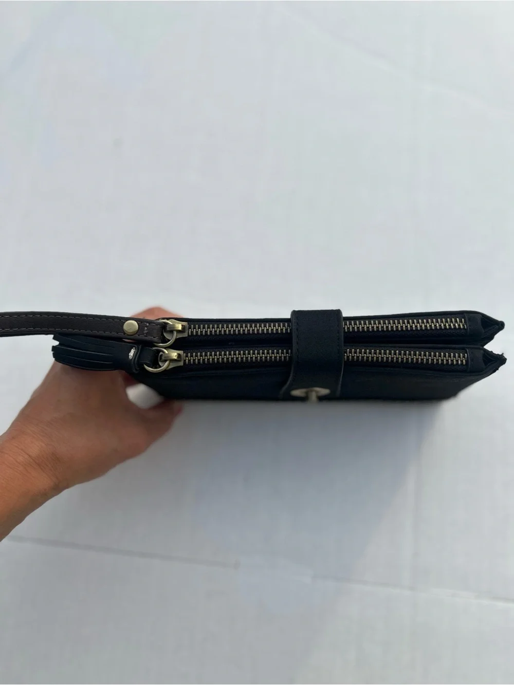 Maurice’s Classic Black and Brown Wristlet Wallet